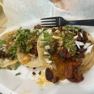 Pastor street style tacos