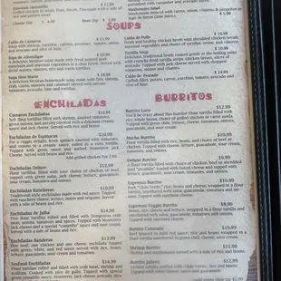 Menu photo