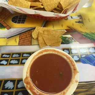 Salsa is delicious.  Careful it&apos;s spicy.