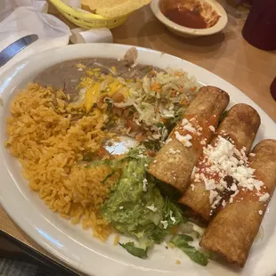 The flautas, I had already started eating haha