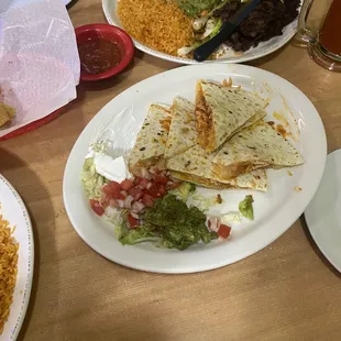 plates of food on a table