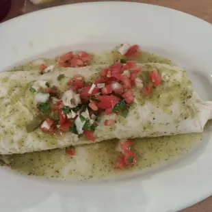 Awesome chicken veggie burrito!!!!