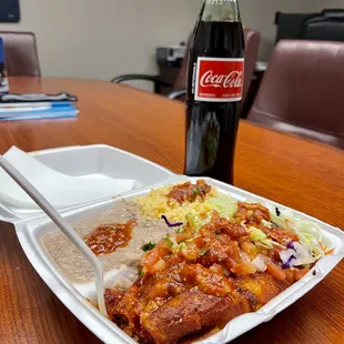 Enchilada lunch special.