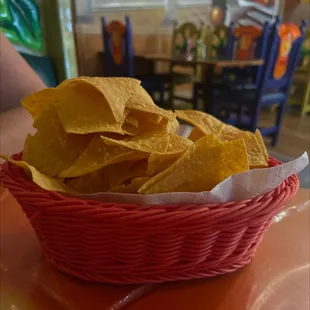 a basket of chips