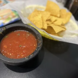 Salsa and chips