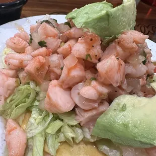 shrimp tostada