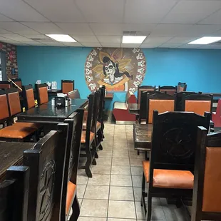 the inside of a restaurant