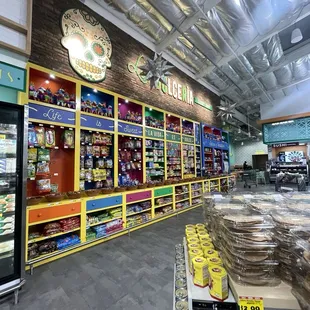 the inside of a grocery store