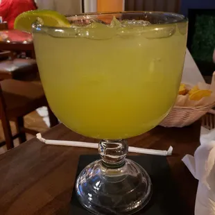 Jumbo Lime Margarita (There is a bigger one called Monster)