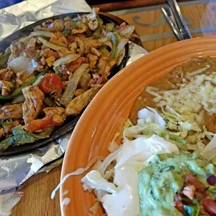 Lunch chicken fajitas