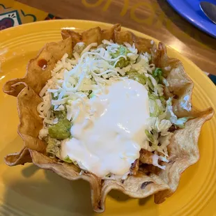 Taco Salad with grilled chicken.