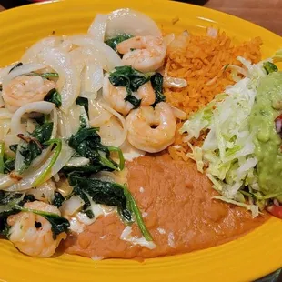 Shrimp fajitas