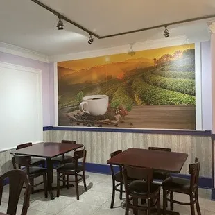 tables and chairs