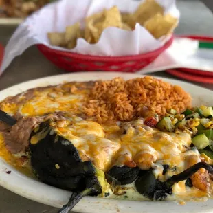 Shrimp Stuffed Poblano Chiles
