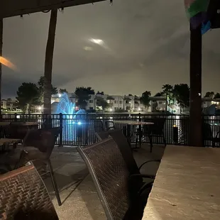 outside