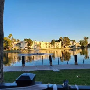 The lake.