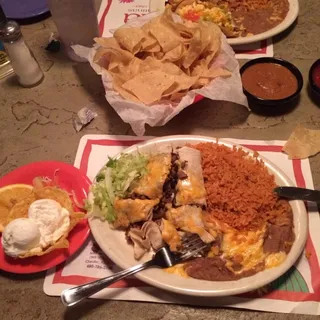 Shrimp Burro Dinner