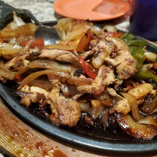 Chicken fajitas