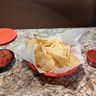 Chips and salsa - yum!