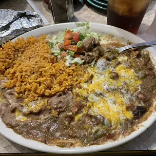 Bowl of Green Chile con Carne