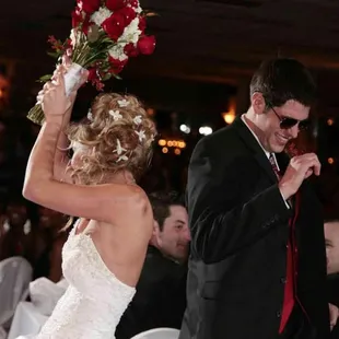 Our wedding receptions are full service and even include a built in hardwood dance foor.