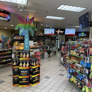 the inside of the store