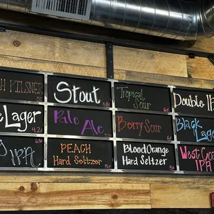 Current menu