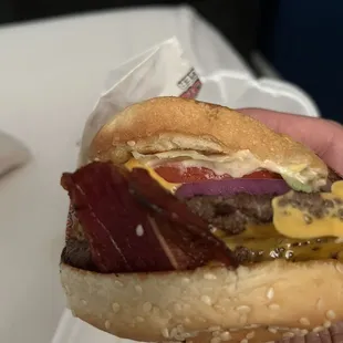 9. Double Double Bacon cheeseburger