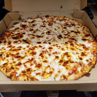 Large cheese pizza for $14 out the door. Great!