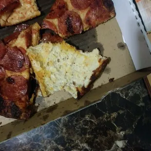 My son attempted to eat his piece.