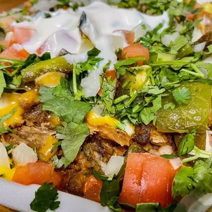 Small Carnitas nachos