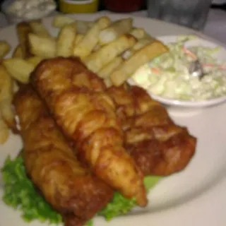 Fish & Chips With Coleslaw