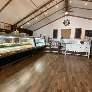 the interior of the store