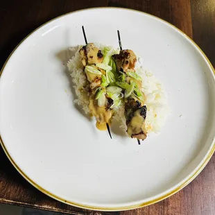 Teriyaki chicken skewers deliciously marinated and grilled to perfection