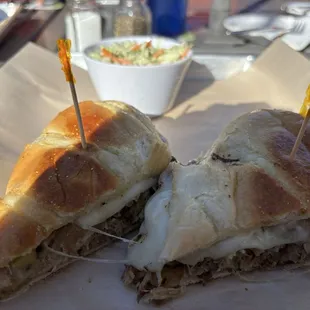 Pulled Pork Cuban and cole slaw