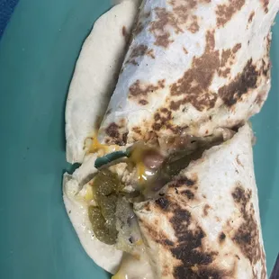 Chile relleno burrito