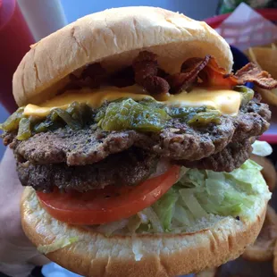 Green Chile Burger