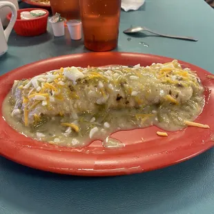 Smothered in Green Chili
