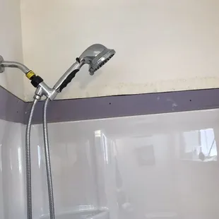 a shower head and shower hose