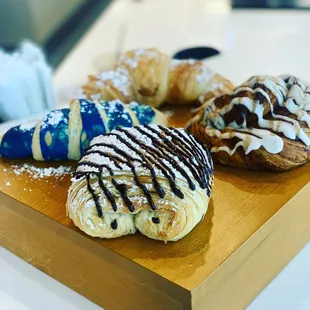 a variety of pastries