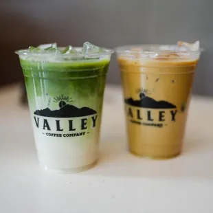 Matcha Latte &amp; Honey Lavender Latte