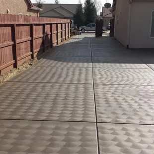 Color concrete with sweat finish