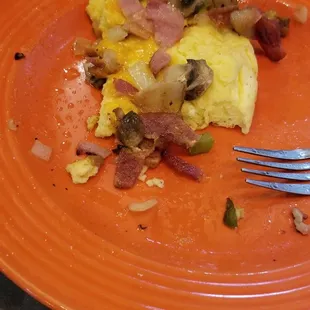 Galaxy "Grand" Omelet. Forgot the cheese apparently, nothing holding the omelet together