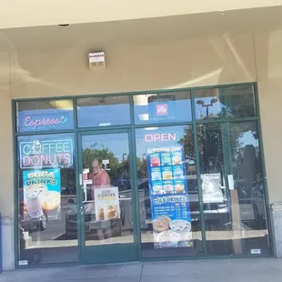 The outside of the store