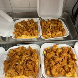 chicken wings and fried chicken