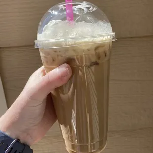 Chicky Chicky bang baby iced latte