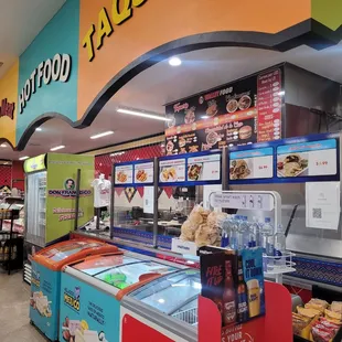 the inside of a grocery store