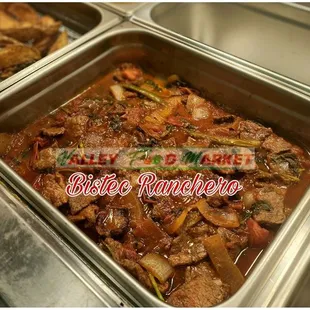 a variety of food items