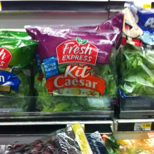 Salad bag for a little healthy something in a quick meal.