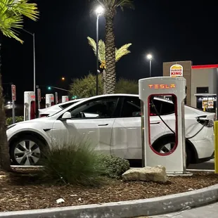 a tesla charging station